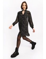 Floral print shirt dress