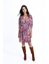 Mini fake wrap dress