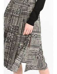 Midi printed skirt