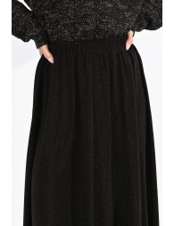 Metallic midi skirt