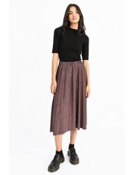 Metallic midi skirt