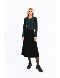 Long pleated skirt
