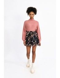 Ruffled mini skirt
