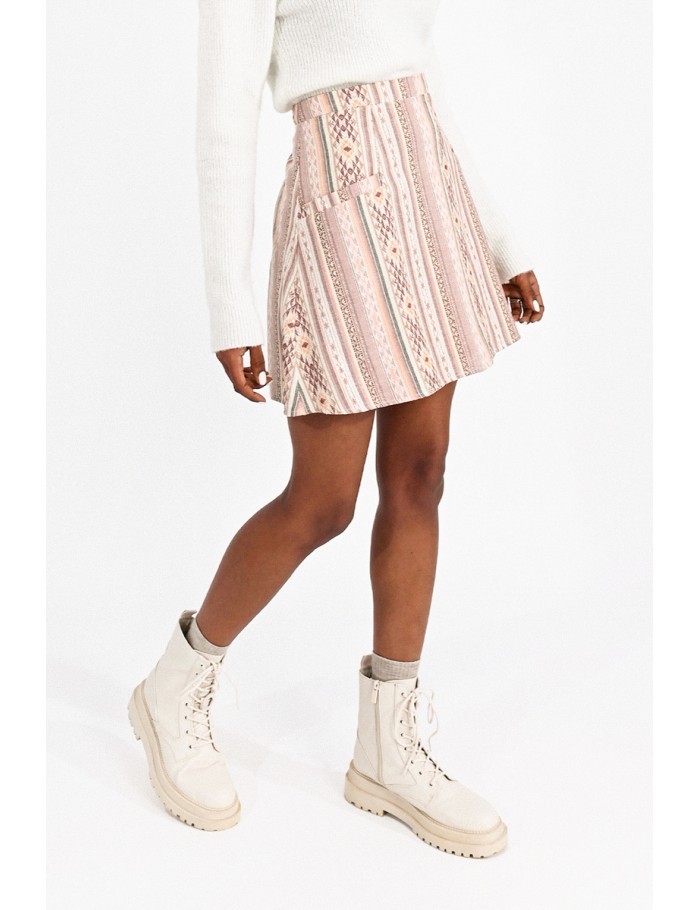 Mini printed skirt