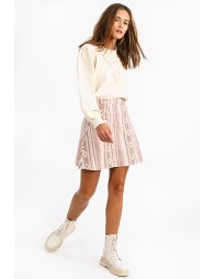Mini printed skirt