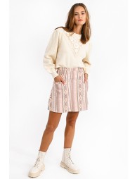 Mini printed skirt