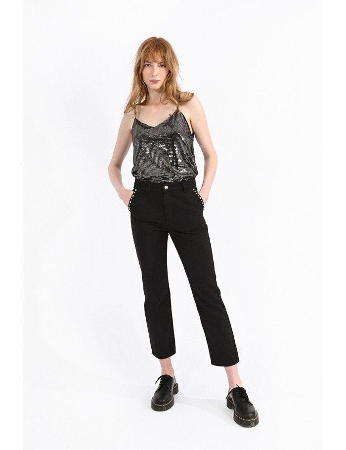 Straight-leg pants