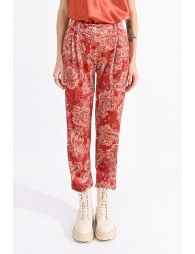 Straight paisley pants