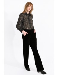 Fluid velvet pants