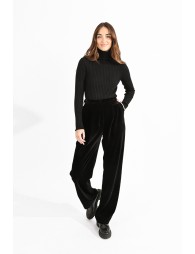 Fluid velvet pants