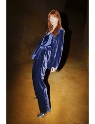Fluid velvet pants