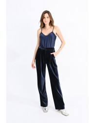 Fluid velvet pants