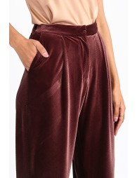 Fluid velvet pants