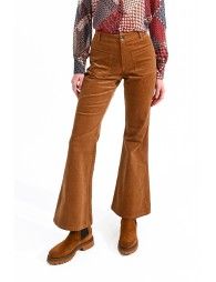 Flare leg velvet pants