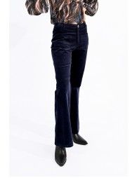 Flare leg velvet pants