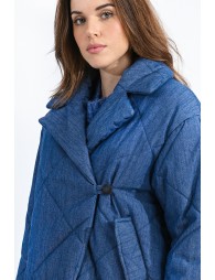 Quilted denim jacket
