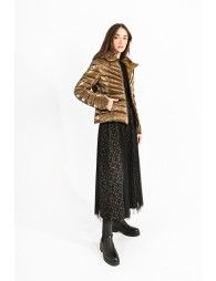 Hooded puffer coat