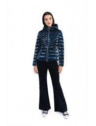 Hooded puffer coat
