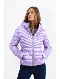Hooded puffer coat