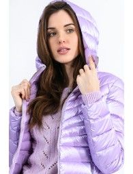 Hooded puffer coat