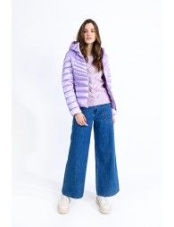 Hooded puffer coat