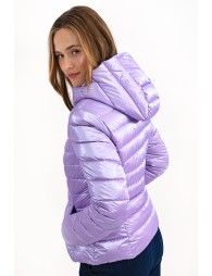 Hooded puffer coat