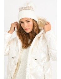Diamond stitched down jacket