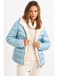 Reversible down coat