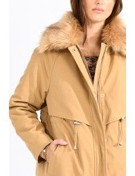 Fur trim sales parka