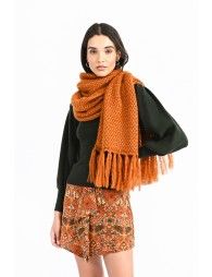 Fringed scarf