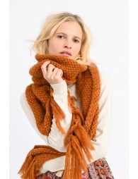 Fringed scarf