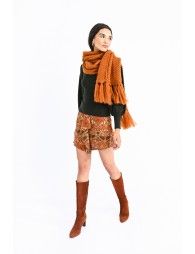 Fringed scarf