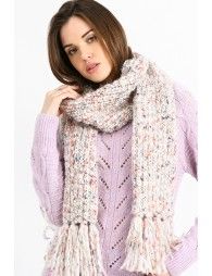 Scarf with mottled stitch