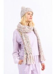 Scarf with mottled stitch