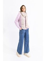Scarf with mottled stitch