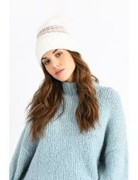Fake fur pompom beanie