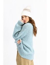 Fake fur pompom beanie