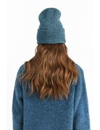 Ribbed knit hat