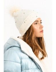 Ribbed knit beanie