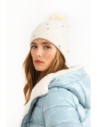 Ribbed knit beanie