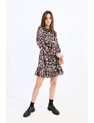 Printed shirt dress