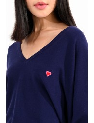 V-neck crop sweater