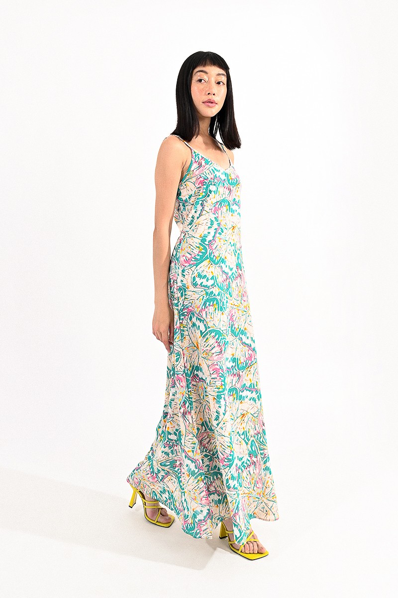 Long printed dress Molly Bracken E Shop