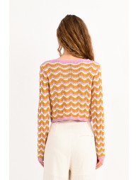 Stripe knit sweater