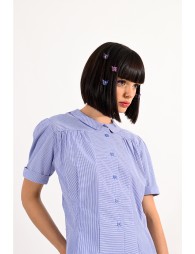 Striped cotton fitted shirt