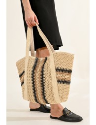 Large bag with stripes