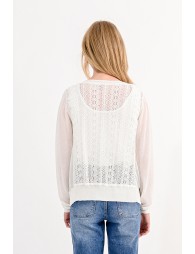 Lace back cardigan