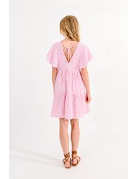 Cap shoulder mini dress