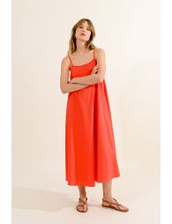Flare dress with back knot