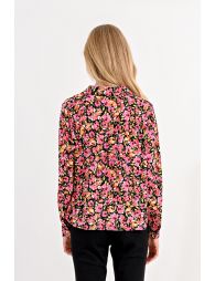V-neck shirt in floral print
